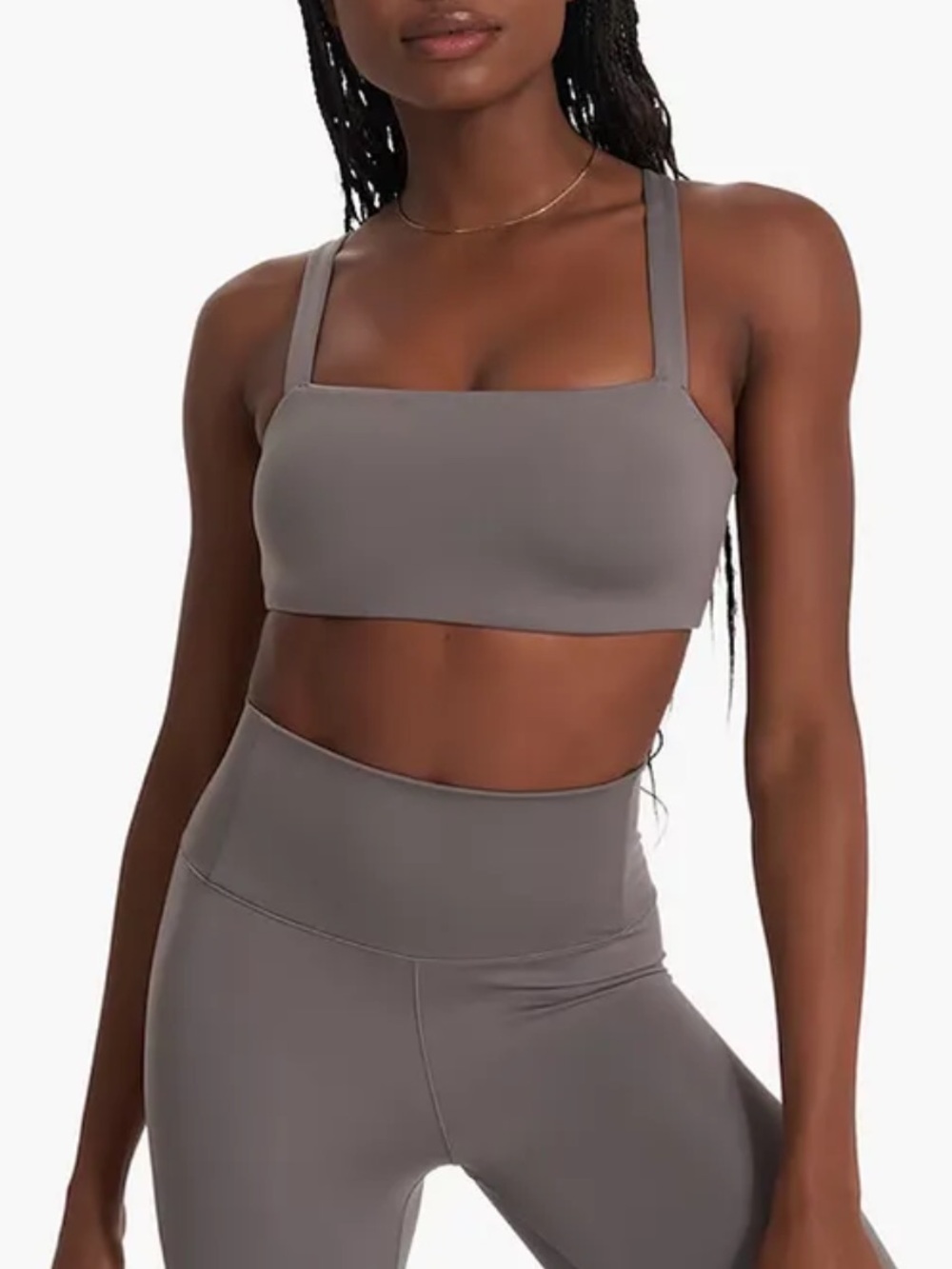Vuori Evolve grey Square-Neck bra